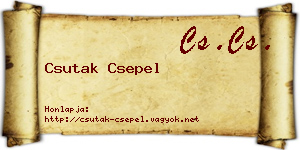 Csutak Csepel névjegykártya